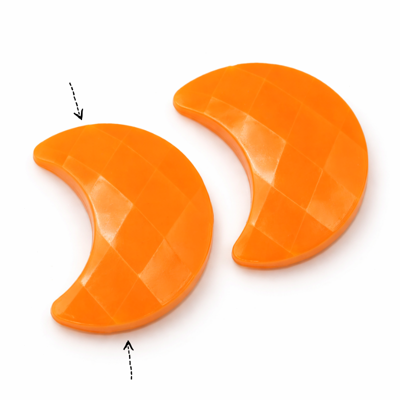 Oranžový měsíc, 24x18mm