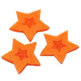 Oranžová hvězdička, 25mm