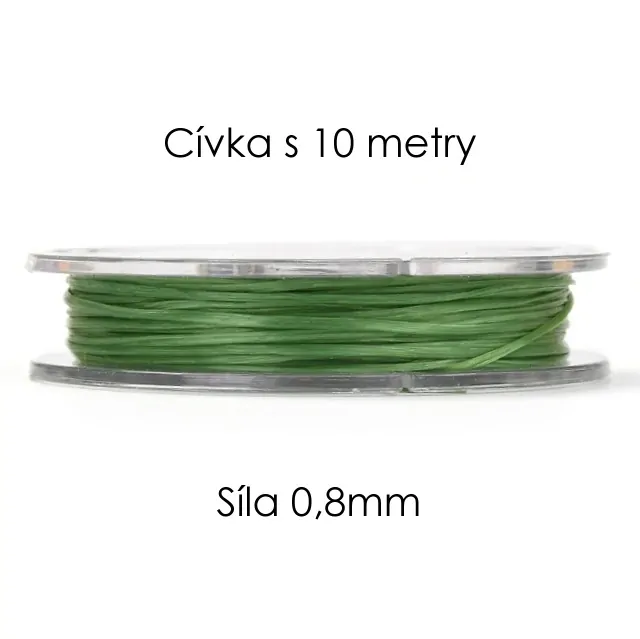 Zelená pruženka, 0,5mm (10m)