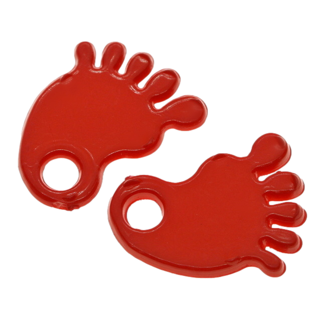 Červená noha, 19x15mm