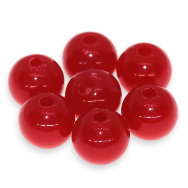 Červené kuličky, 8mm (30ks)