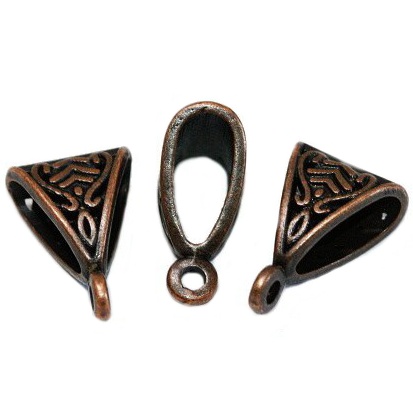 Měděná šlupna, 15x10mm