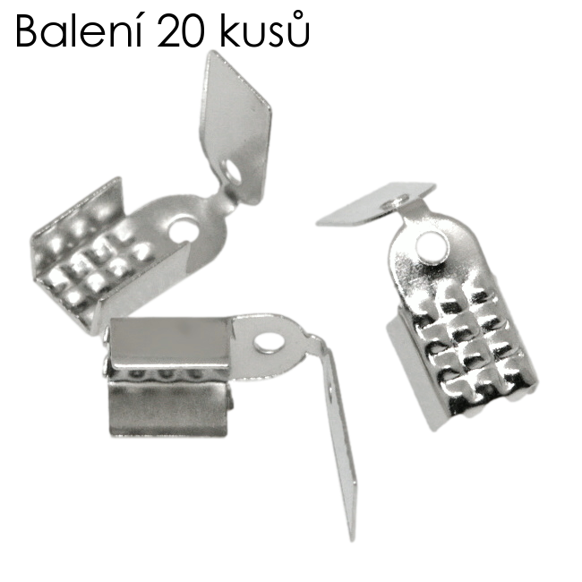Platinová koncovka, 9x5mm (20ks)