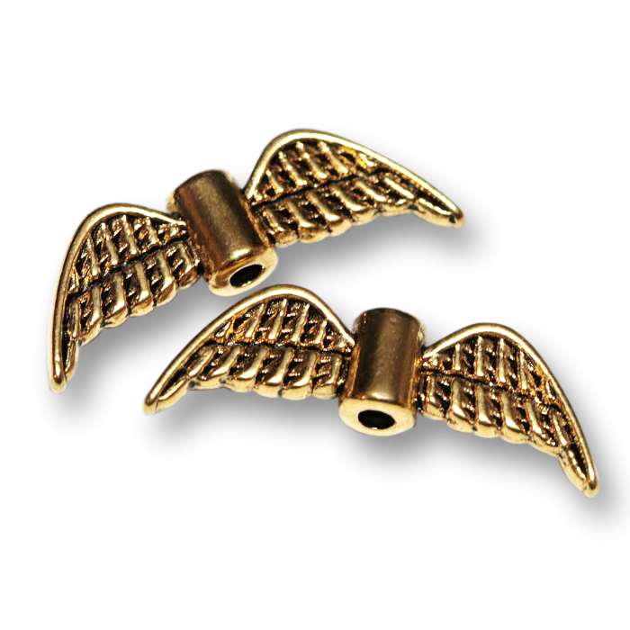 Starozlatá křídla, 21x8mm