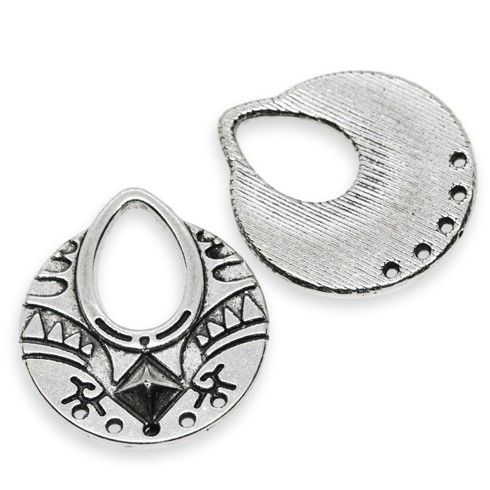 Starostříbrná slzička, 25x22mm