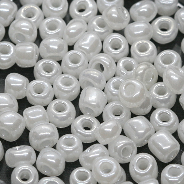 Bílý rokajl, 4mm (10g)