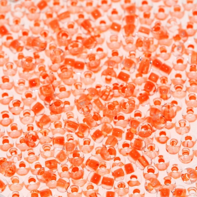 Oranžový rokajl- PRECIOZA, 2mm (10g)