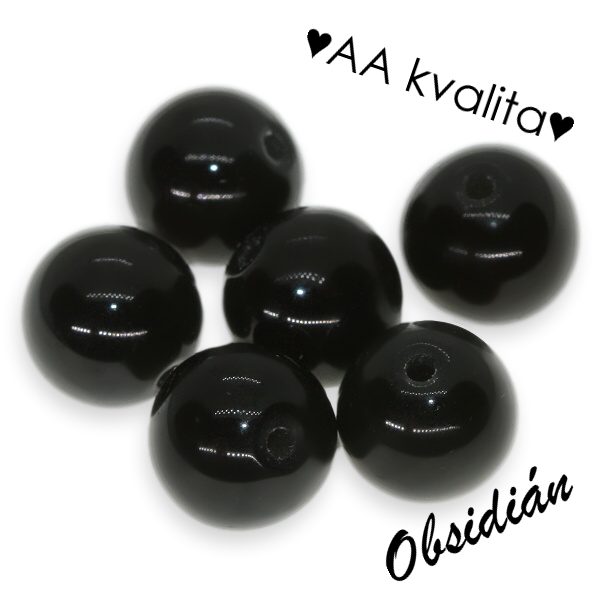 OBSIDIÁN, kulička, 8mm