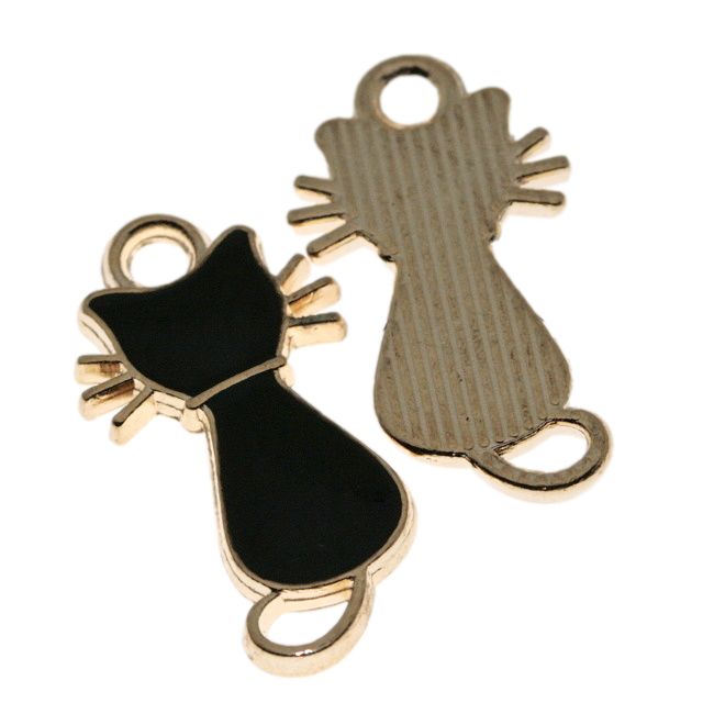 Černá kočka, 22x12x3mm