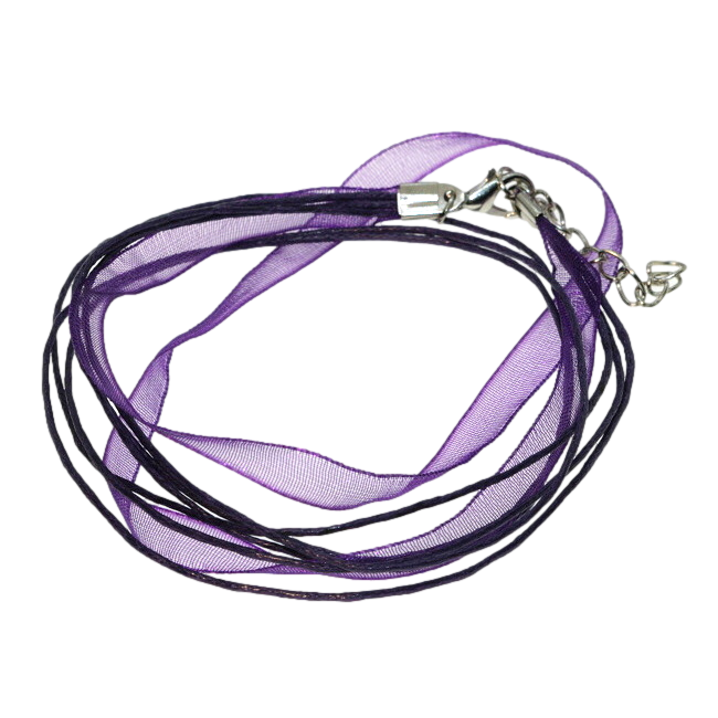 Fialová šňůrka - 45 cm