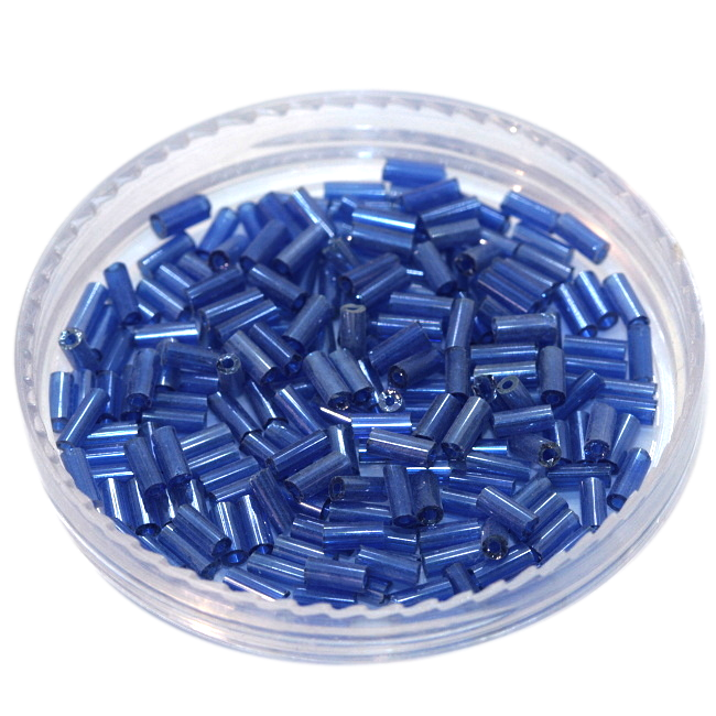 Modré tyčinky, lesklé, 5x2mm (10g)