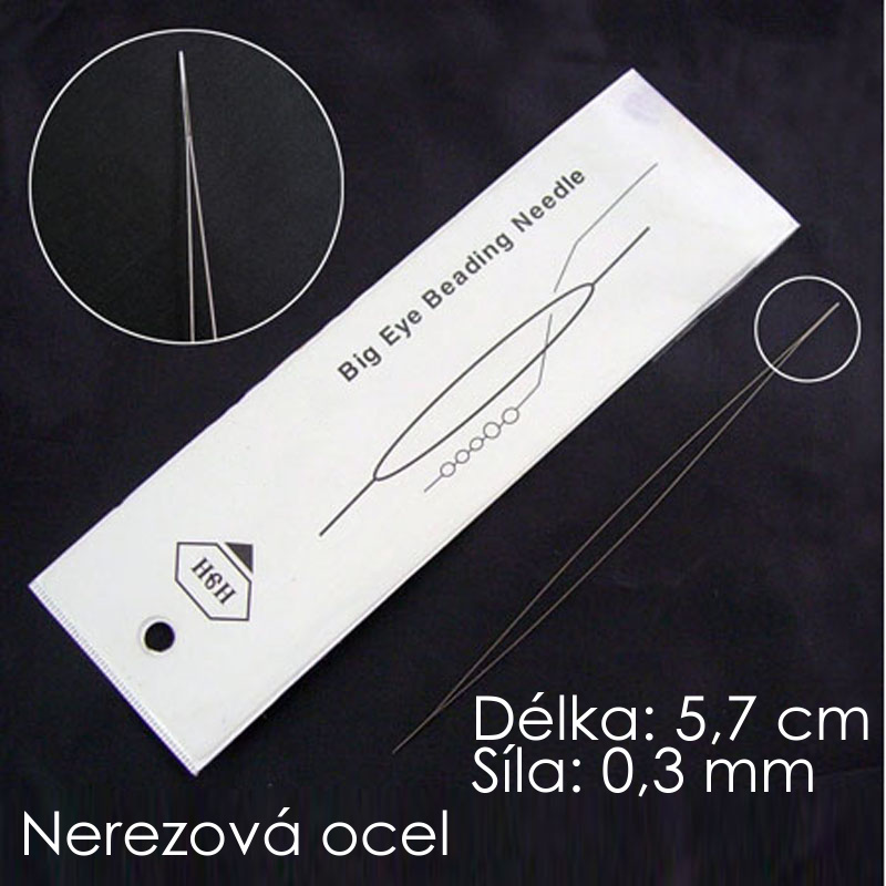 Jehla navlékací, 5,7 cm