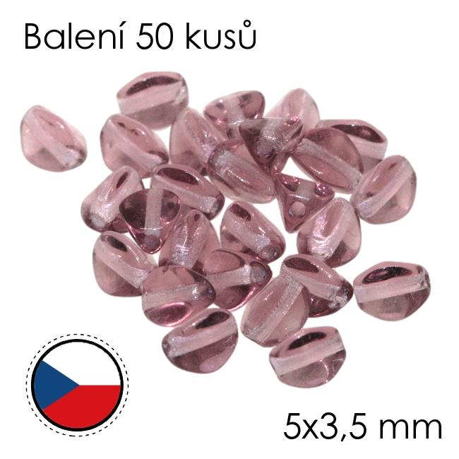 Fialová pohanka, 5x3,5mm (50ks)