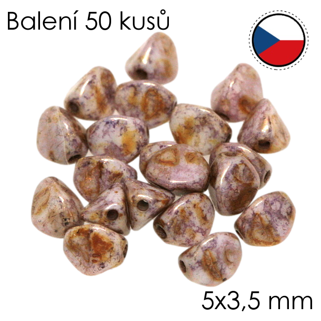 Fialová pohanka, 5x3,5mm (50ks)
