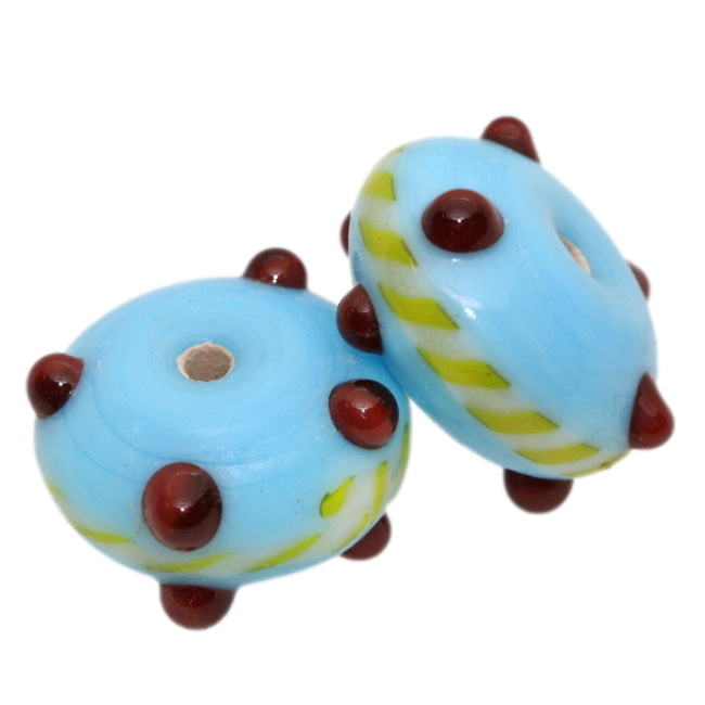 Modrý disk, 17x10mm