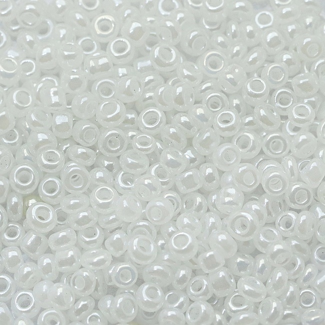Bílý rokajl, 2mm (10g)