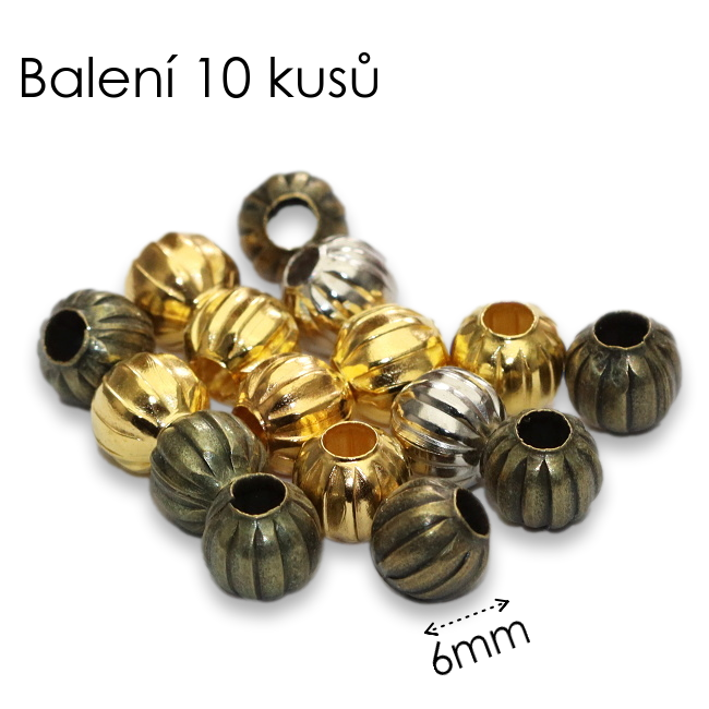 Kovové kuličky-směs, 6mm (10ks)