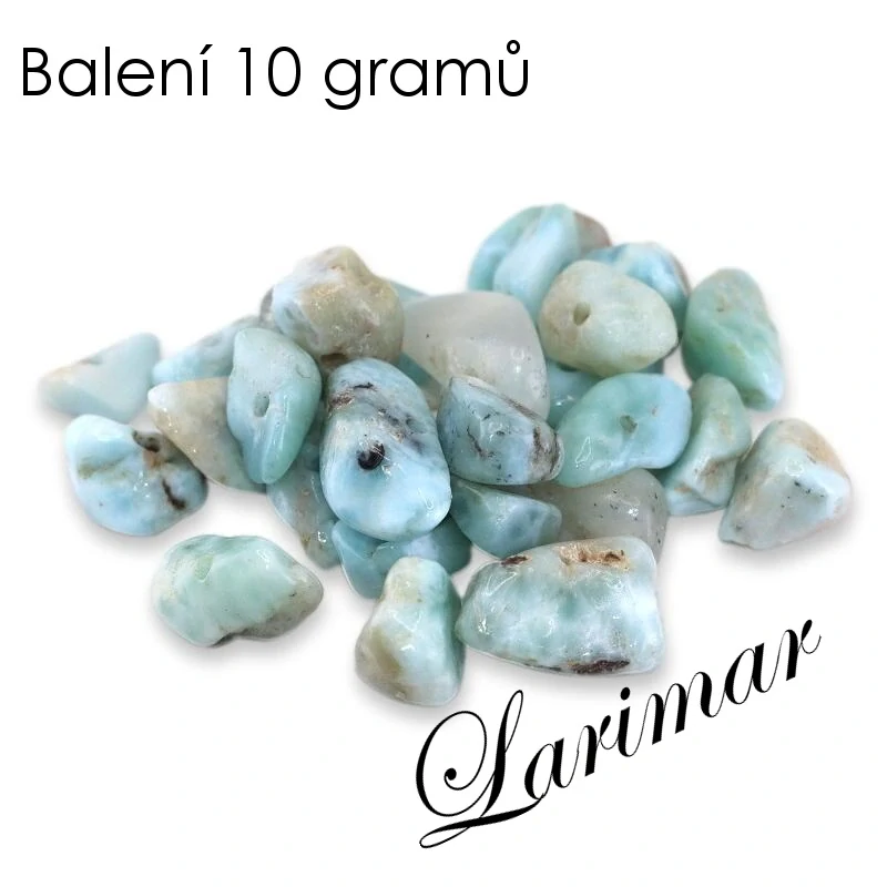 LARIMAR, zlomky, 5-10mm (10g)