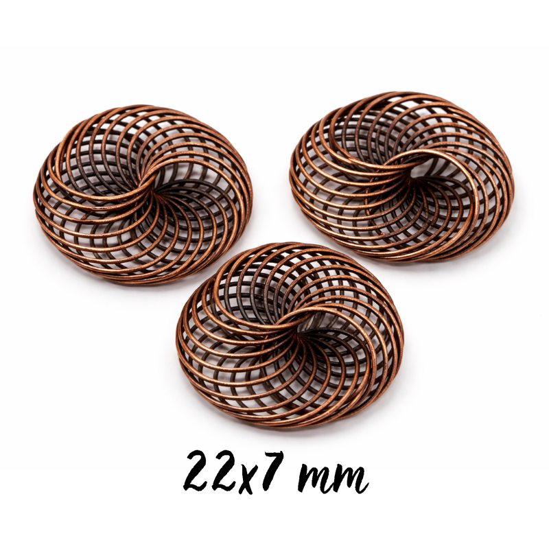 Měděné kolečko, 22x7mm