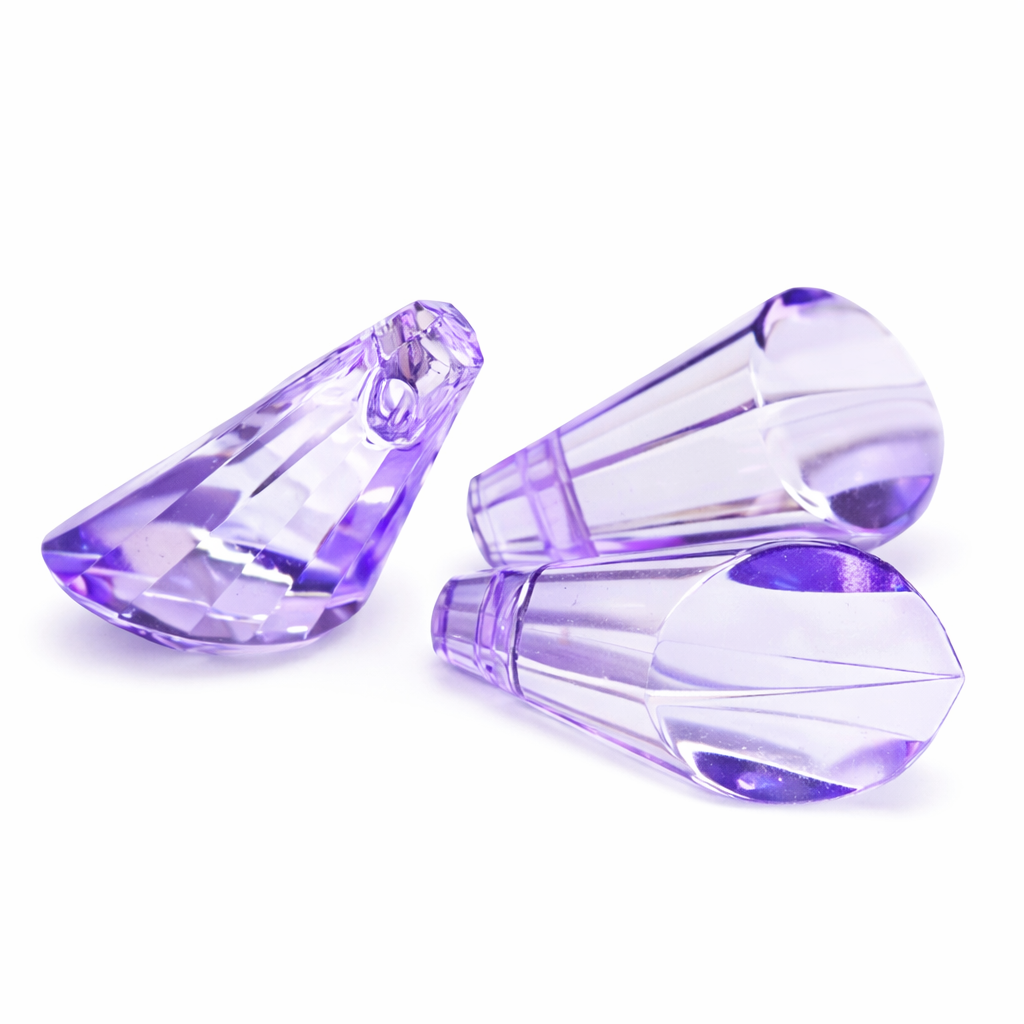 Fialový krystal, 18x13mm