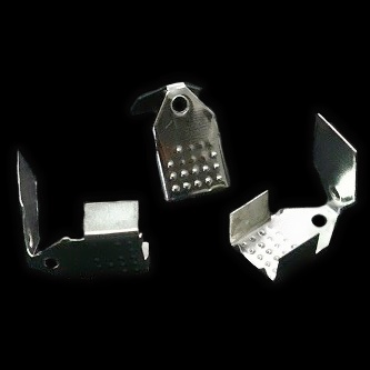 Stříbrná koncovka, 11x7mm (10ks)