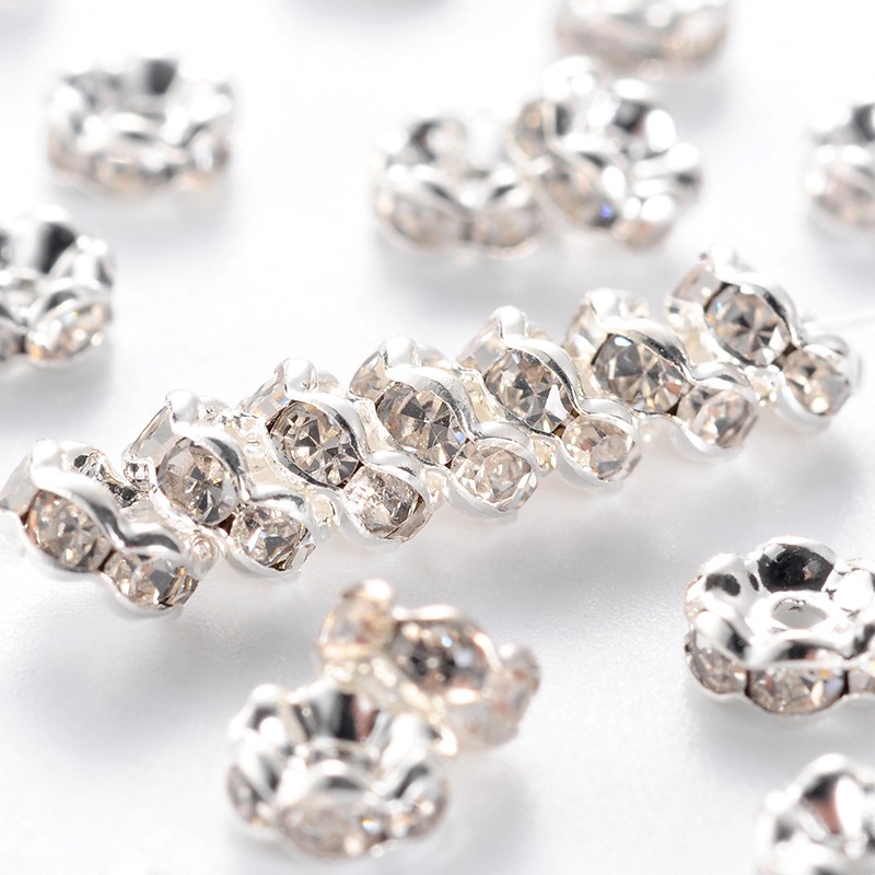 Stříbrná rondelka, 6x3mm