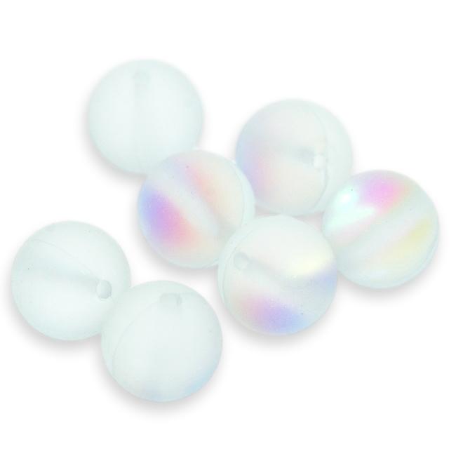 MĚSÍČNÍ KÁMEN, syntetický, kulička s AB efektem, 8mm