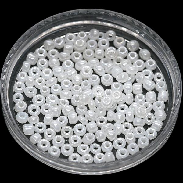 Bílý rokajl, 3mm (10g)