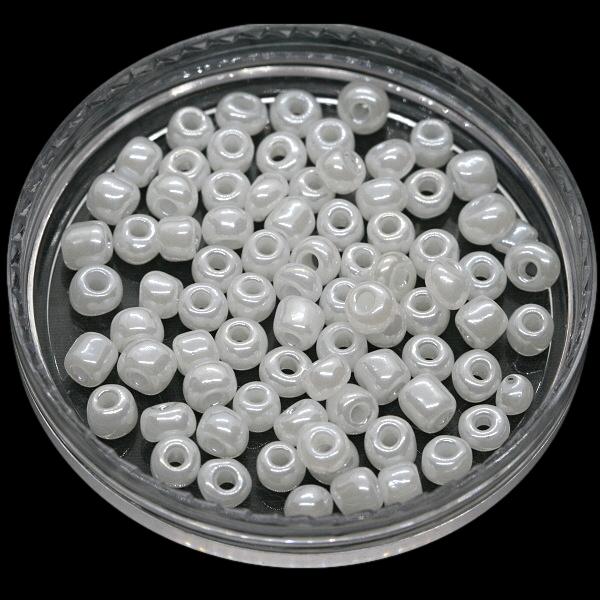 Bílý rokajl, 4mm (10g)