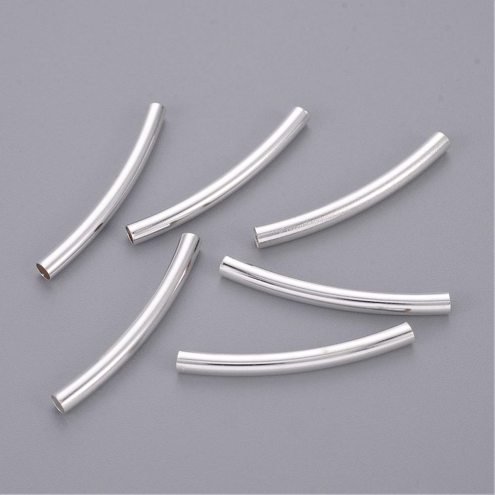Stříbrná trubička - oblouček, 30x3mm