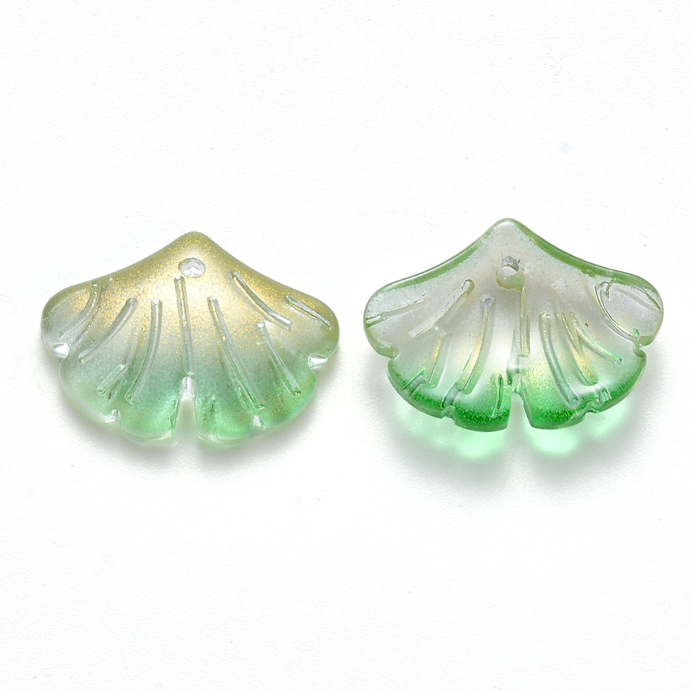 Zelený list- GINKGO, 20x15x4,5mm