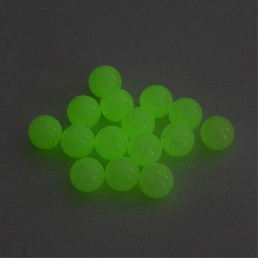 Žluté kuličky 8mm, plast (40ks)