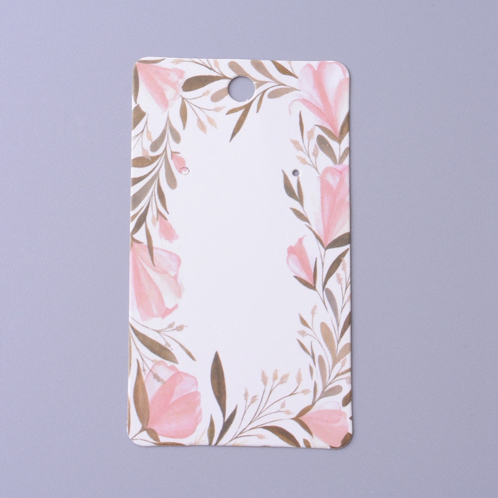 Bižuterní karta, papírová, 9x5cm