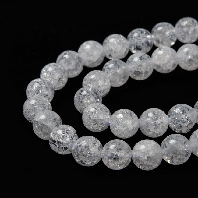 KŘIŠŤÁL přírodní, praskaný, 8mm