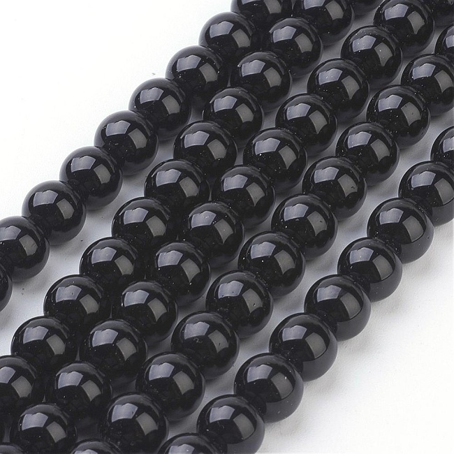 BLACK STONE, kulička, 8mm (10ks)