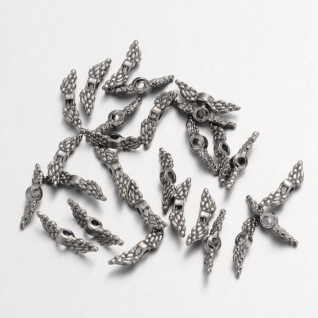 Antracit, křídla, 12x3mm (10ks)