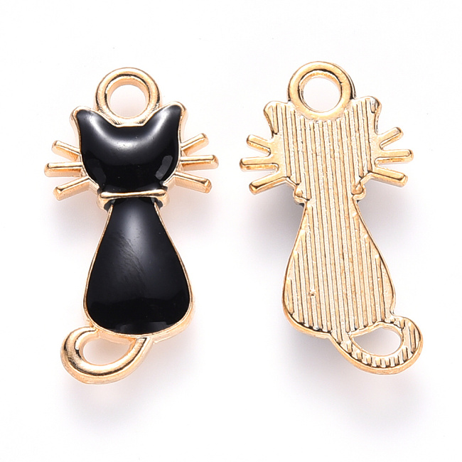 Černá kočka, 22x12x3mm