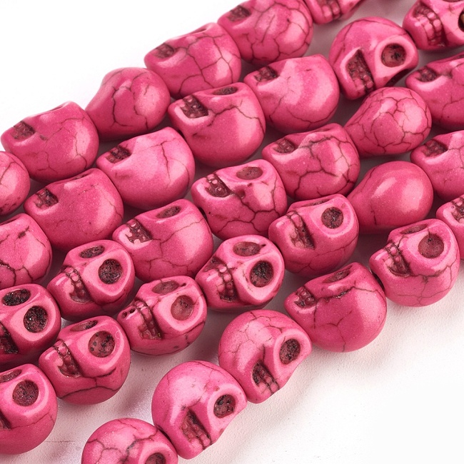 MAGNEZIT/HOWLIT, lebka syntetická, 9x7,5x9mm