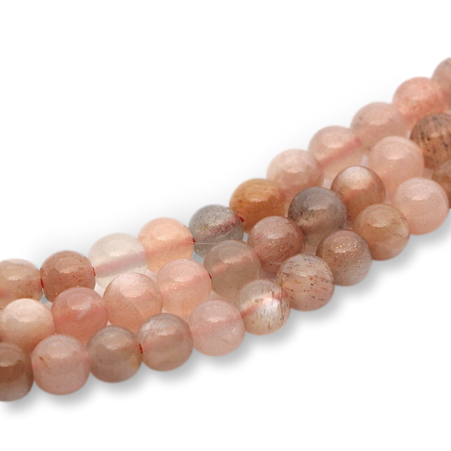 SLUNEČNÍ KÁMEN, kulička, 4mm (5ks)