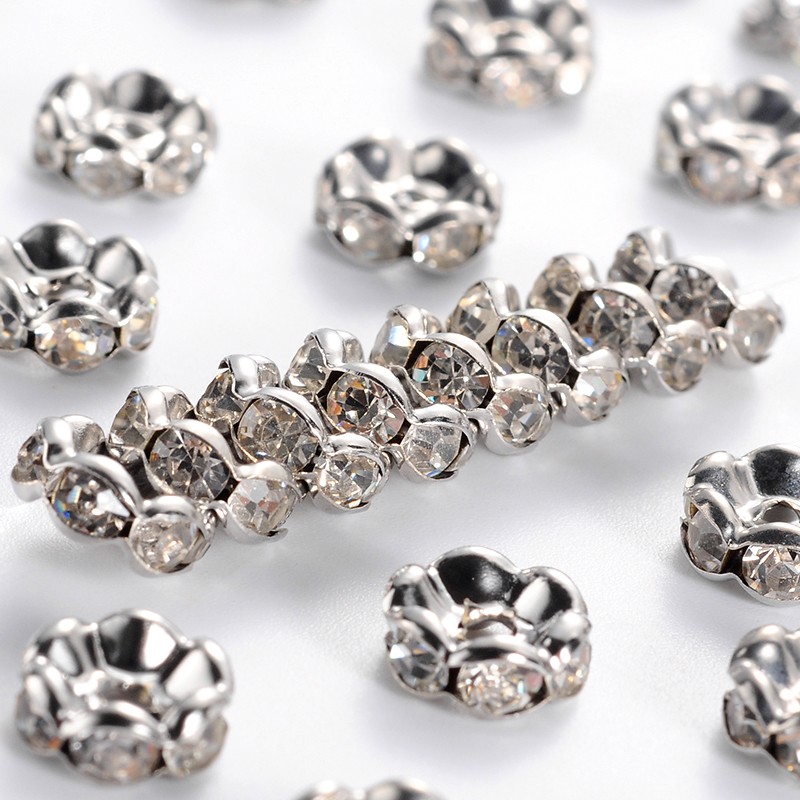 Platinová rondelka, 8x4mm