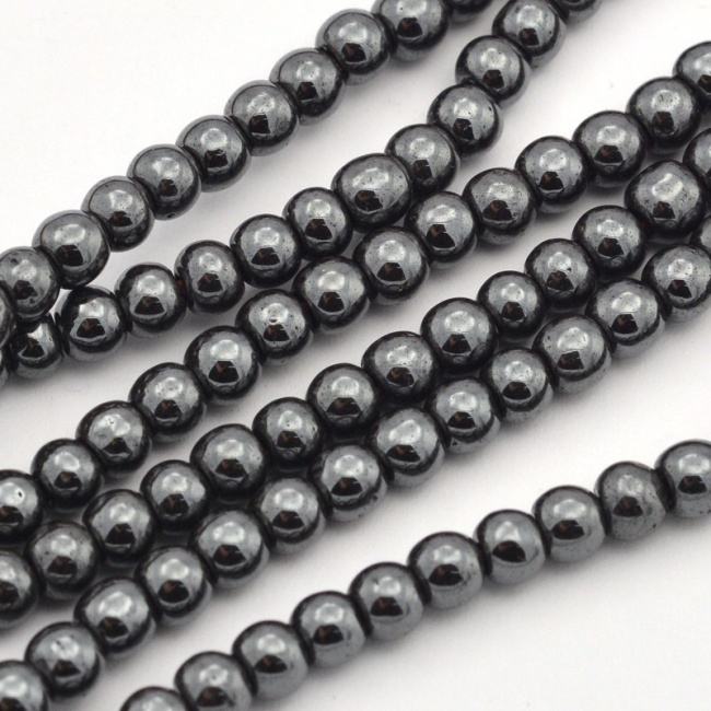 HEMATIT, kuličky 4mm (10ks)