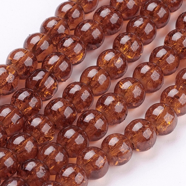 Hnědé kuličky, 6mm (20ks)