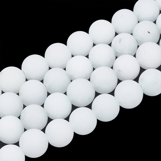 AKVAMARÍN, matná kulička, 8mm