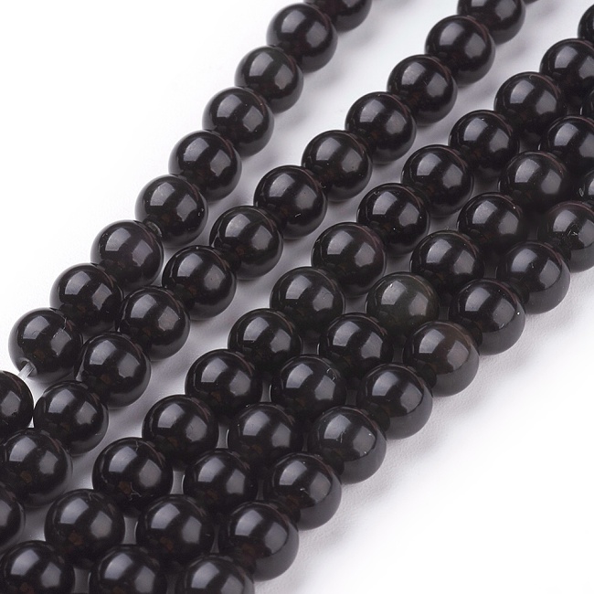 OBSIDIÁN, kulička AA, 6mm