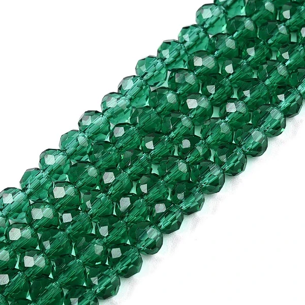 Zelené rondelky, 4x3mm (10ks)