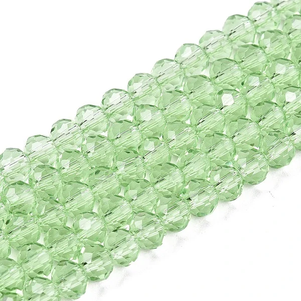 Zelené rondelky, 4x3mm (10ks)