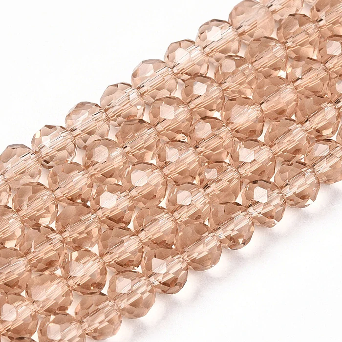 Béžové rondelky, 4x3mm (10ks)