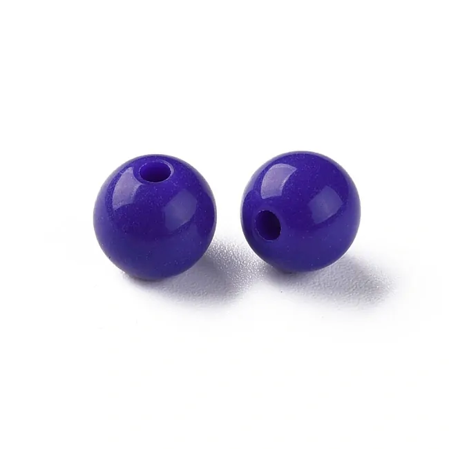 Modré kuličky, 8mm (30ks)