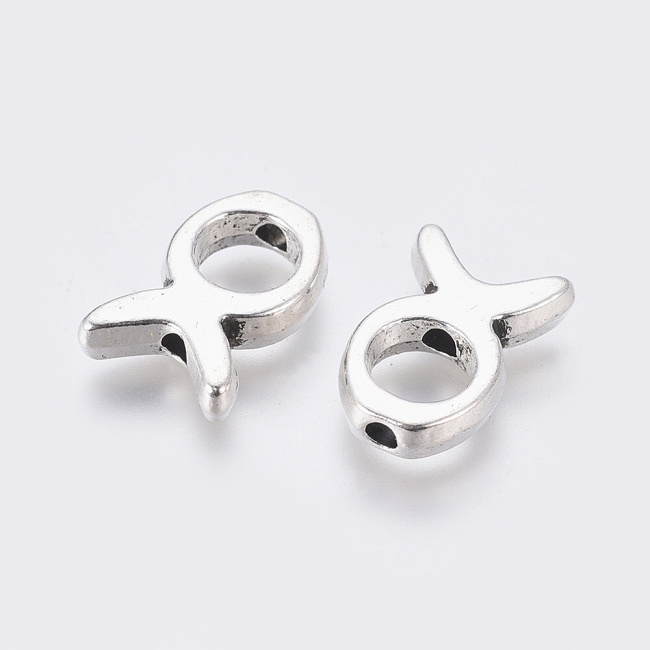 Starostříbrná ryba-ichthys, 13,5x9x3mm