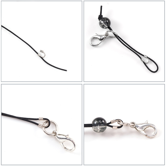 Stříbrná podkova, koncovka, 4,5mm (10ks)